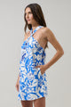 Ronan Floral Amory Halter Mini Dress