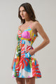 Breezy Palms Hela Smocked Mini Dress