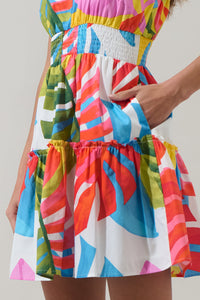 Breezy Palms Hela Smocked Mini Dress