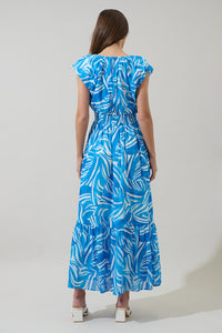 Canton Tropics Mecily Smocked Maxi Dress