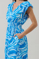 Canton Tropics Mecily Smocked Maxi Dress