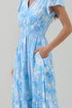 Seraphina Floral Maye Smocked Midi Dress