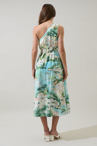 Piti Town Islay Smocked Midi Dress