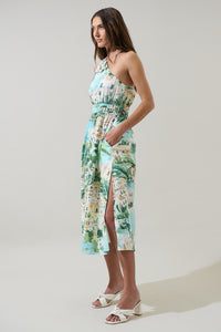 Piti Town Islay Smocked Midi Dress