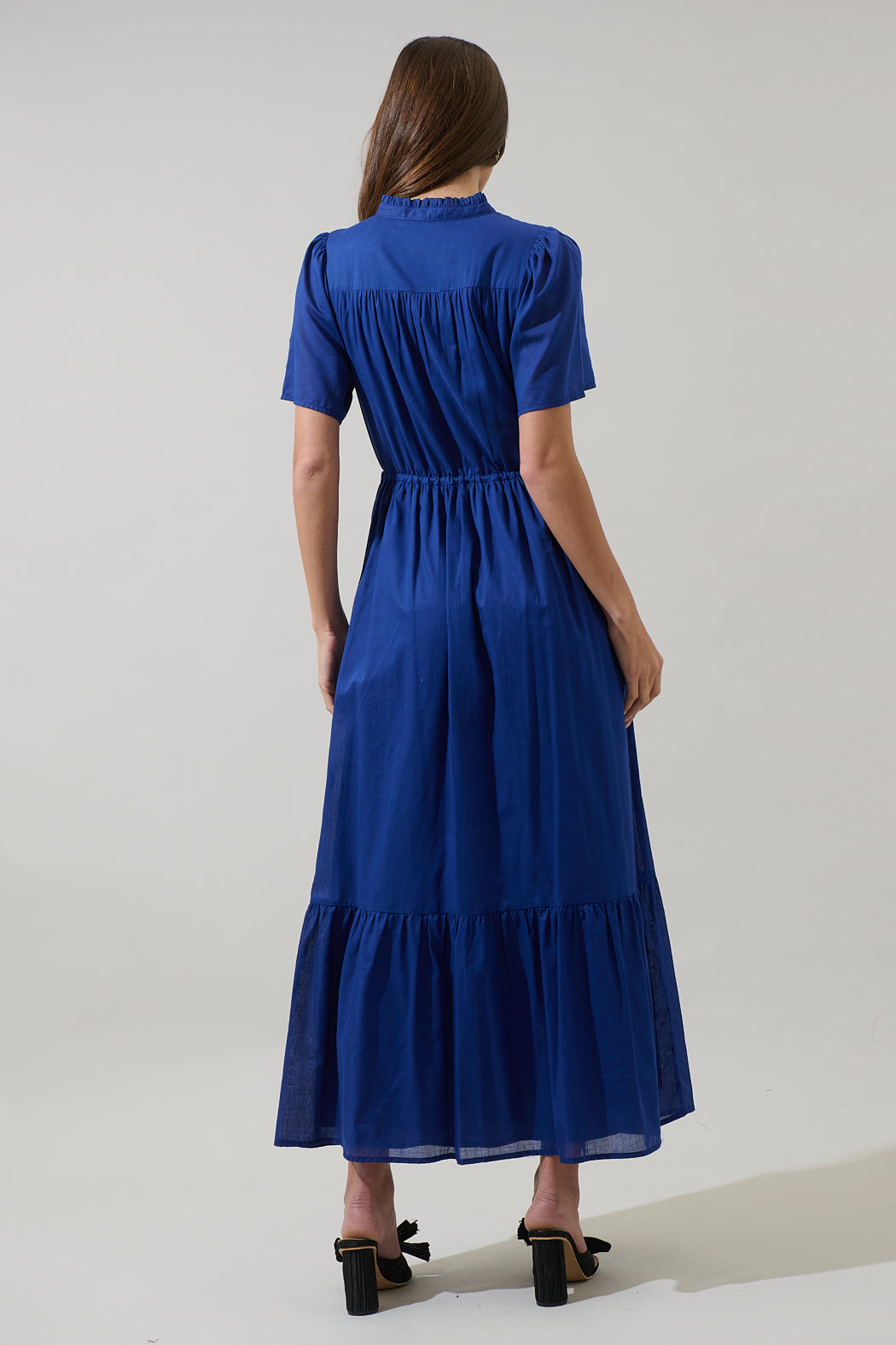 Bluebell Button Down Maxi Dress NAVY / M by Sugarlips Bluebell Button Down Maxi Dress NAVY / M by Sugarlips