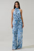 Tierra Floral Imery Halter Jumpsuit
