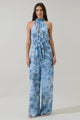 Tierra Floral Imery Halter Jumpsuit