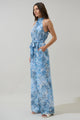 Tierra Floral Imery Halter Jumpsuit