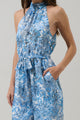 Tierra Floral Imery Halter Jumpsuit