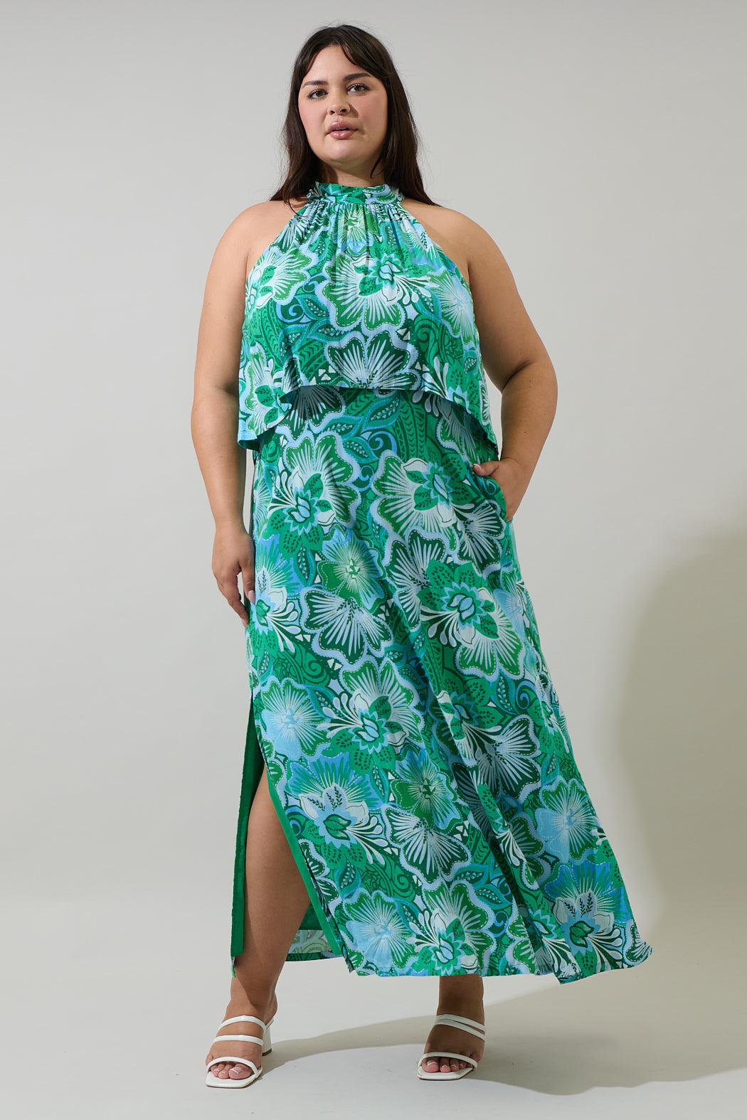 sugarlips Tanti Floral Moya Sleeveless Maxi Dress Curve | Clothing sugarlips Tanti Floral Moya Sleeveless Maxi Dress Curve | Clothing