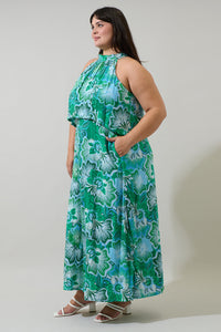 Tanti Floral Moya Sleeveless Maxi Dress Curve