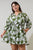 Haizley Floral Dabria Split Neck Mini Dress Curve