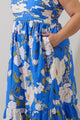 Roswell Floral Sima Pleated Maxi Dress Curve
