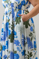 Zurie Floral Niam Smocked Midi Dress Curve