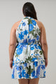 Zurie Floral Siana Halter Dress Curve