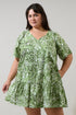 Irenan Leaf Ashby Shift Mini Dress Curve