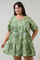 Irenan Leaf Ashby Shift Mini Dress Curve