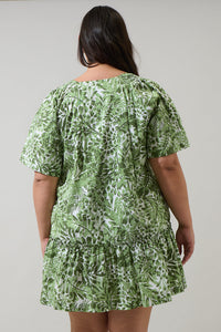 Irenan Leaf Ashby Shift Mini Dress Curve
