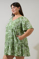 Irenan Leaf Ashby Shift Mini Dress Curve