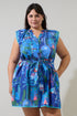 Punta Alta Olera Ruffle Mini Dress Curve