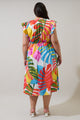 Breezy Palms Tiarna Ruffle Midi Dress Curve
