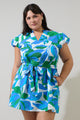 Pansie Floral Orela Shift Mini Dress Curve