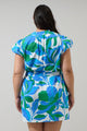 Pansie Floral Orela Shift Mini Dress Curve