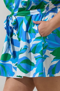 Pansie Floral Orela Shift Mini Dress Curve