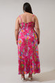 Himera Floral Kells Smocked Maxi Dress Curve