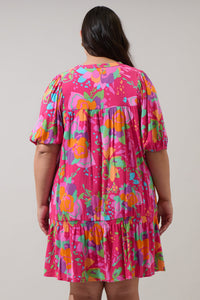 Himera Floral Maribor Mini Dress Curve