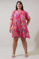 Himera Floral Maribor Mini Dress Curve