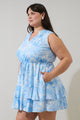 Seraphina Floral Mindi Ruffle Mini Dress Curve