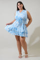 Seraphina Floral Mindi Ruffle Mini Dress Curve