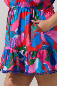 Exene Floral Gerica Shift Mini Dress Curve