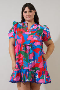 Exene Floral Gerica Shift Mini Dress Curve