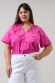 Scarlett Floral Darthy Smocked Top Curve