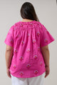 Scarlett Floral Darthy Smocked Top Curve