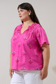 Scarlett Floral Darthy Smocked Top Curve
