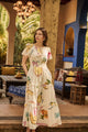 Zahra Island Palmer Poplin Tiered Maxi Dress