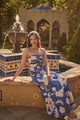 Roswell Floral Sima Pleated Maxi Dress