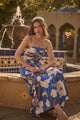 Roswell Floral Sima Pleated Maxi Dress
