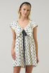 Lois Polka Dot Mini Babydoll Dress
