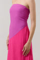 Lunetta Strapless Color Block Maxi Dress