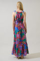 Cindal Floral Kay Halter Neck Maxi Dress