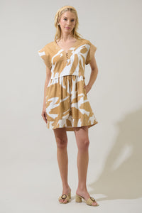 Hazel Abstract Jolene Trapeze Mini Dress