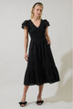 Patte Smocked Midi Dress