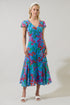 Finy Floral Perth Flare Midi Dress