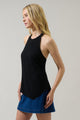 Myla Knit Halter Asymmetrical Top