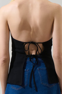 Myla Knit Halter Asymmetrical Top