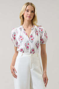 Nelina Floral Leonor Poplin Top